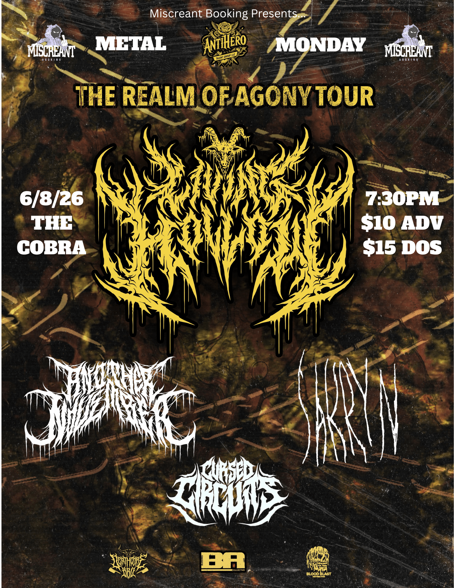 Venue: Living Hollow | Sakryn | Another November | Cursed Circuits