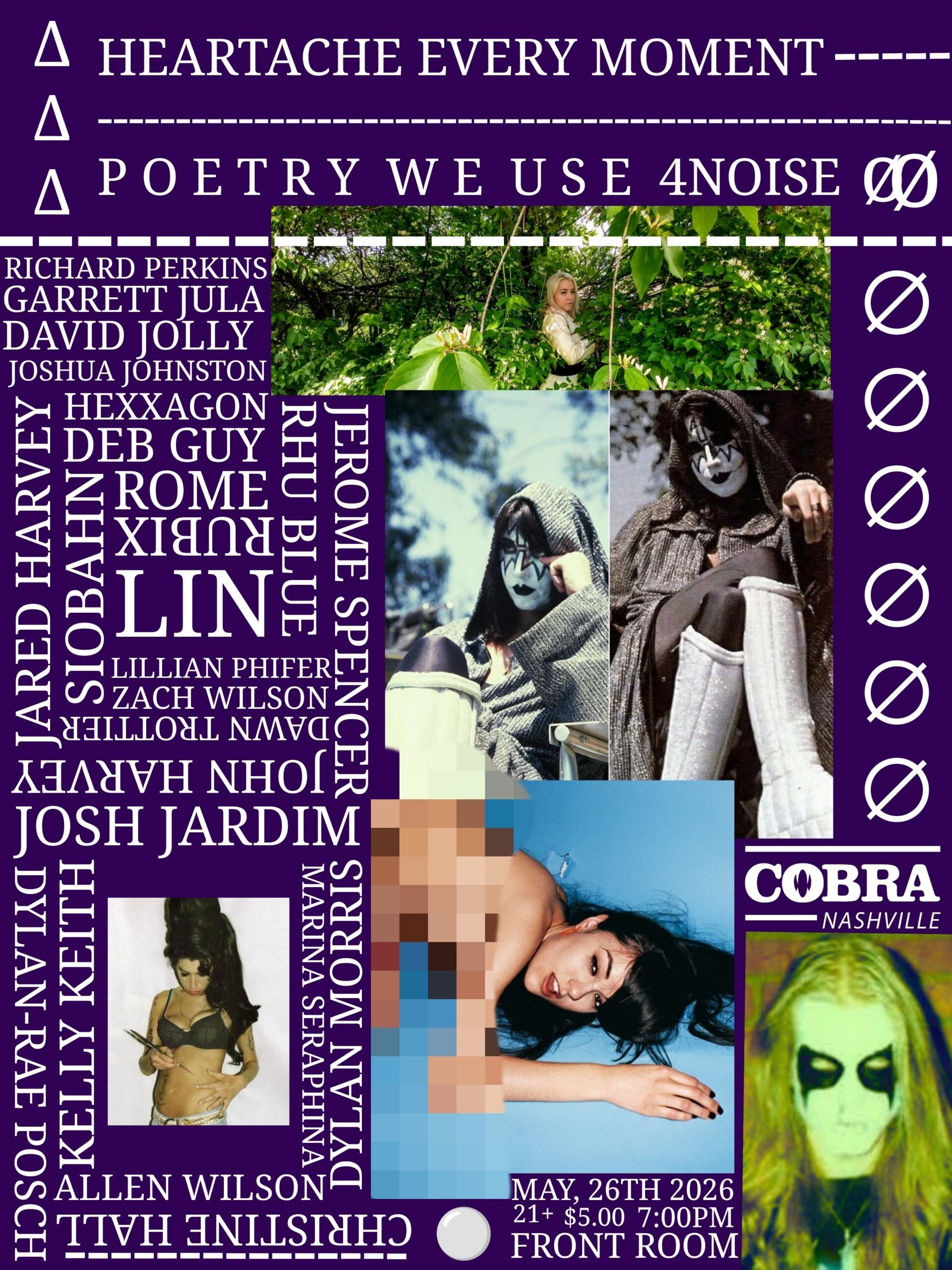 Front Bar: Heartache Every Moment—–Poetry We Use 4Noise