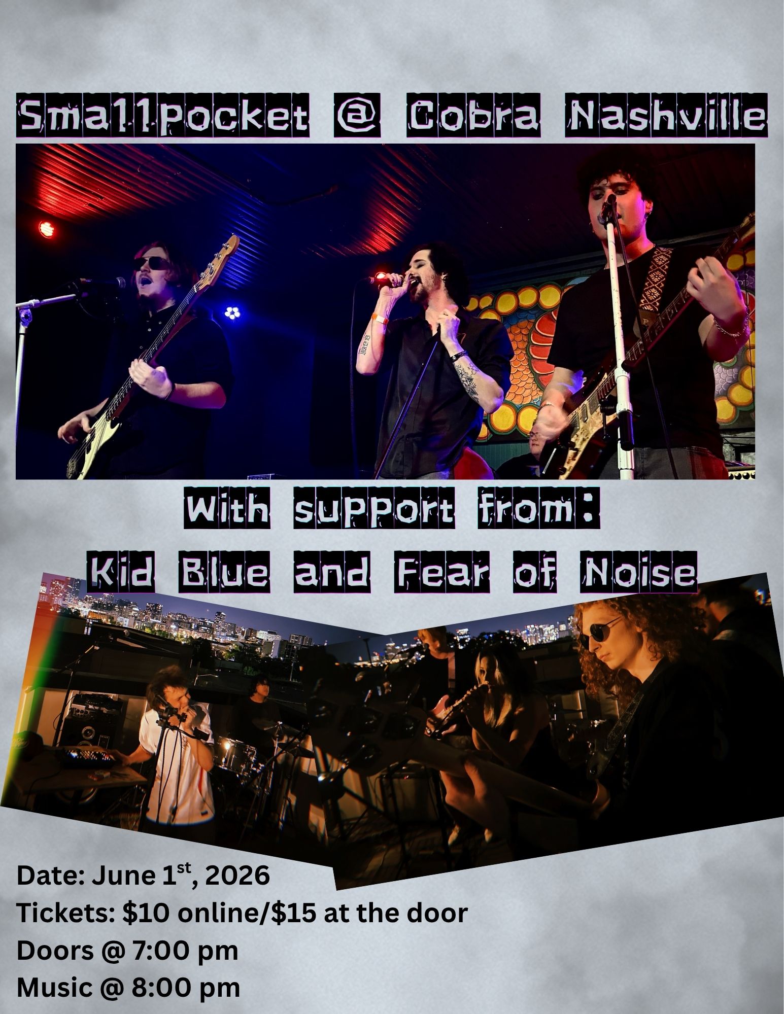 Venue: Sma11pocket | Kid Blue | Fear of Noise