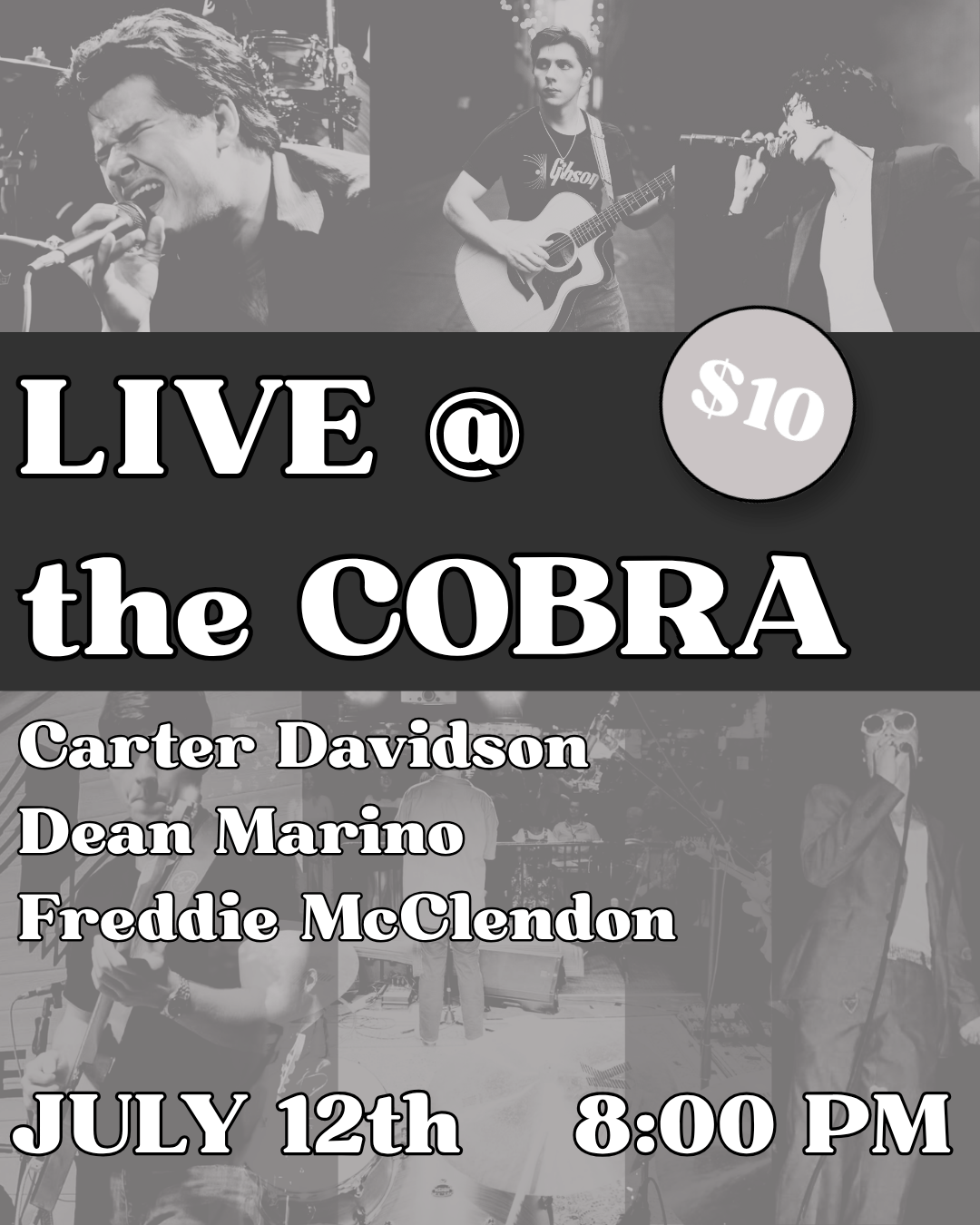 Venue: Freddie McClendon l Dean Marino l Carter Davidson