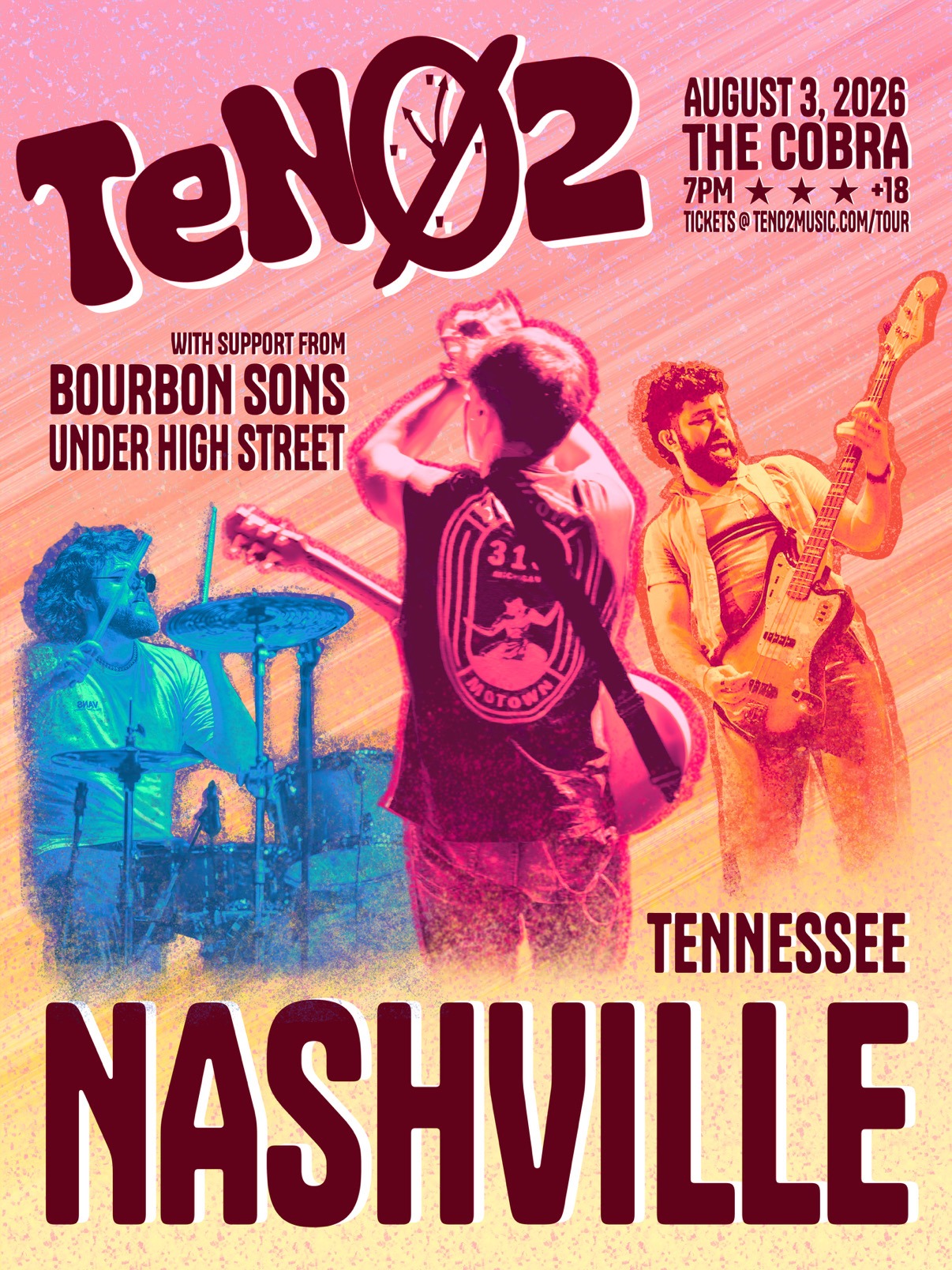 Venue: Ten02, Bourbon Sons, Under High Street