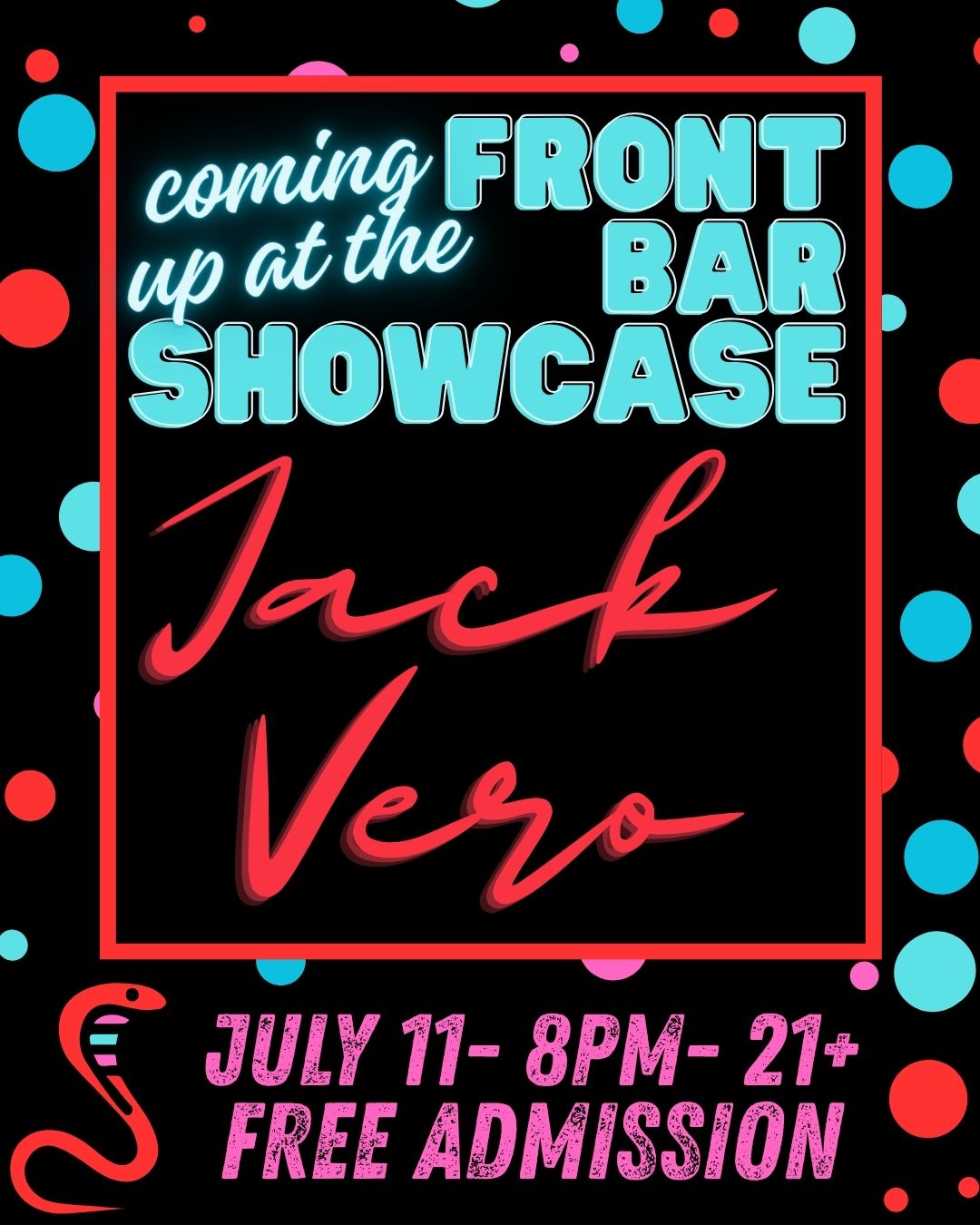 Front Bar: Jack Vero