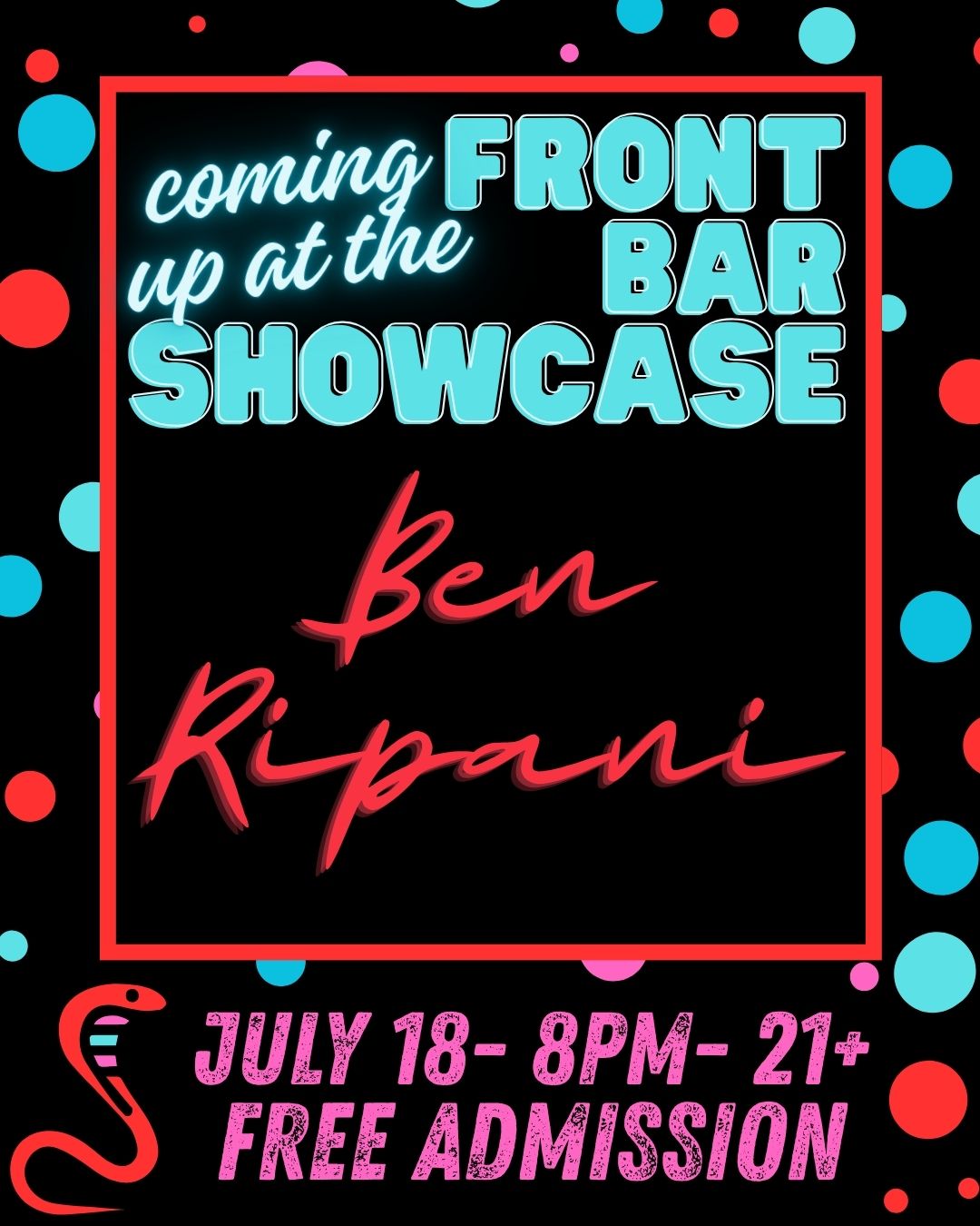 Front Bar: Ben Ripani
