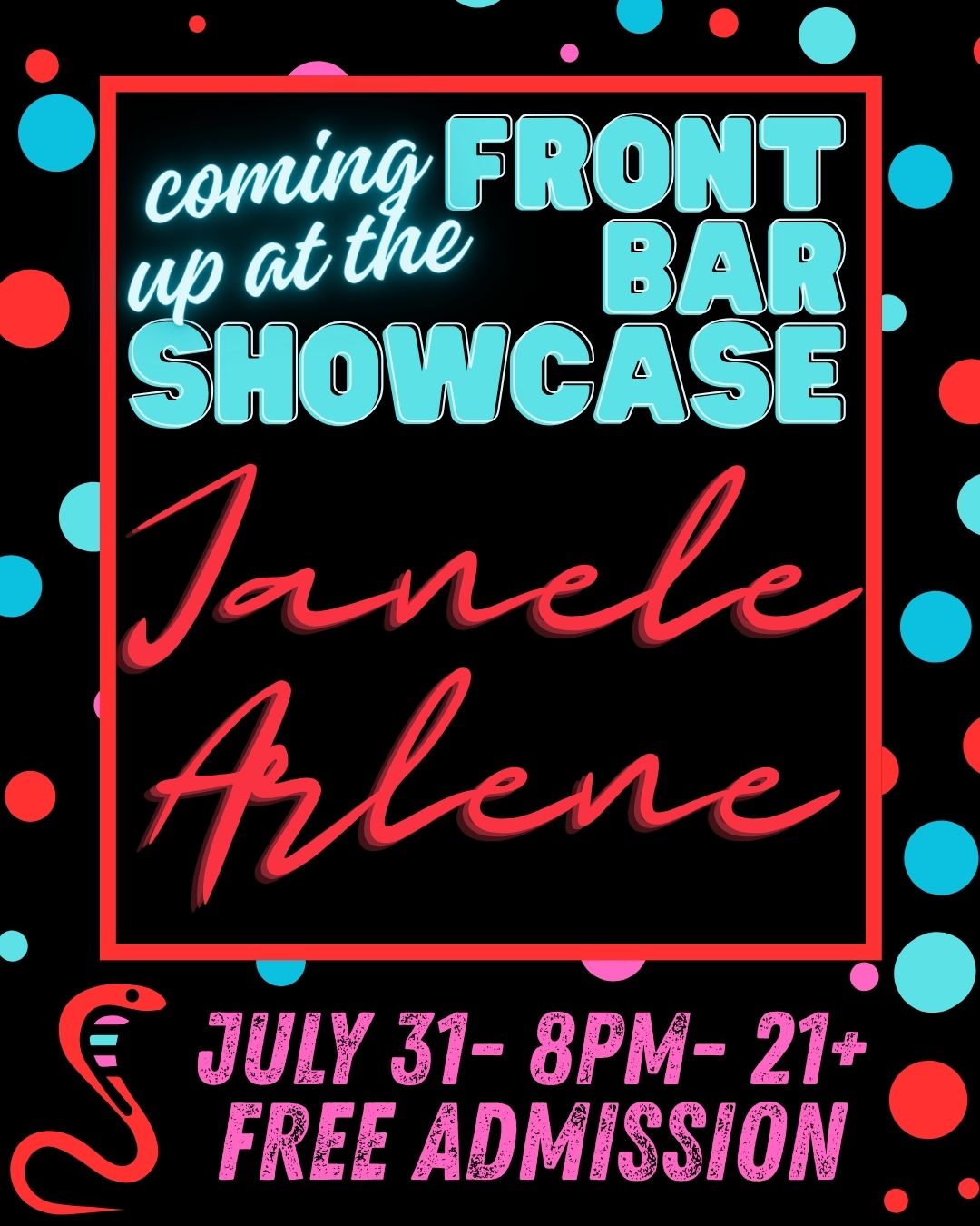 Front Bar: Janele Arlene