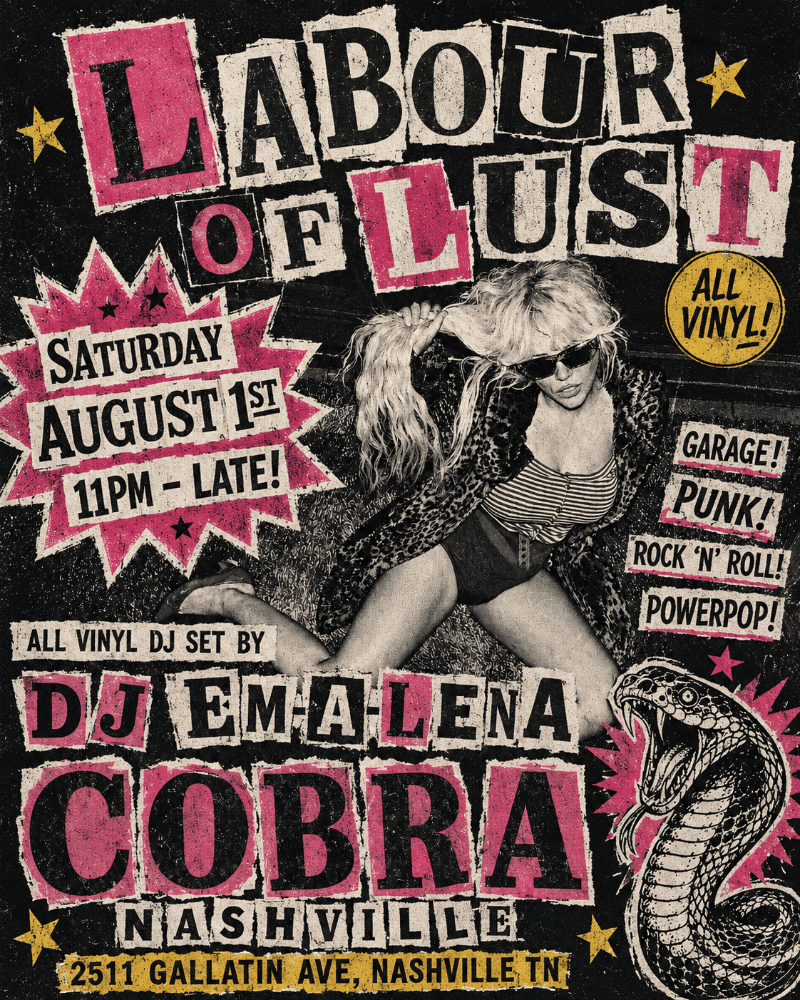 Front Bar: Labour of Lust with DJ EM-A-LENA