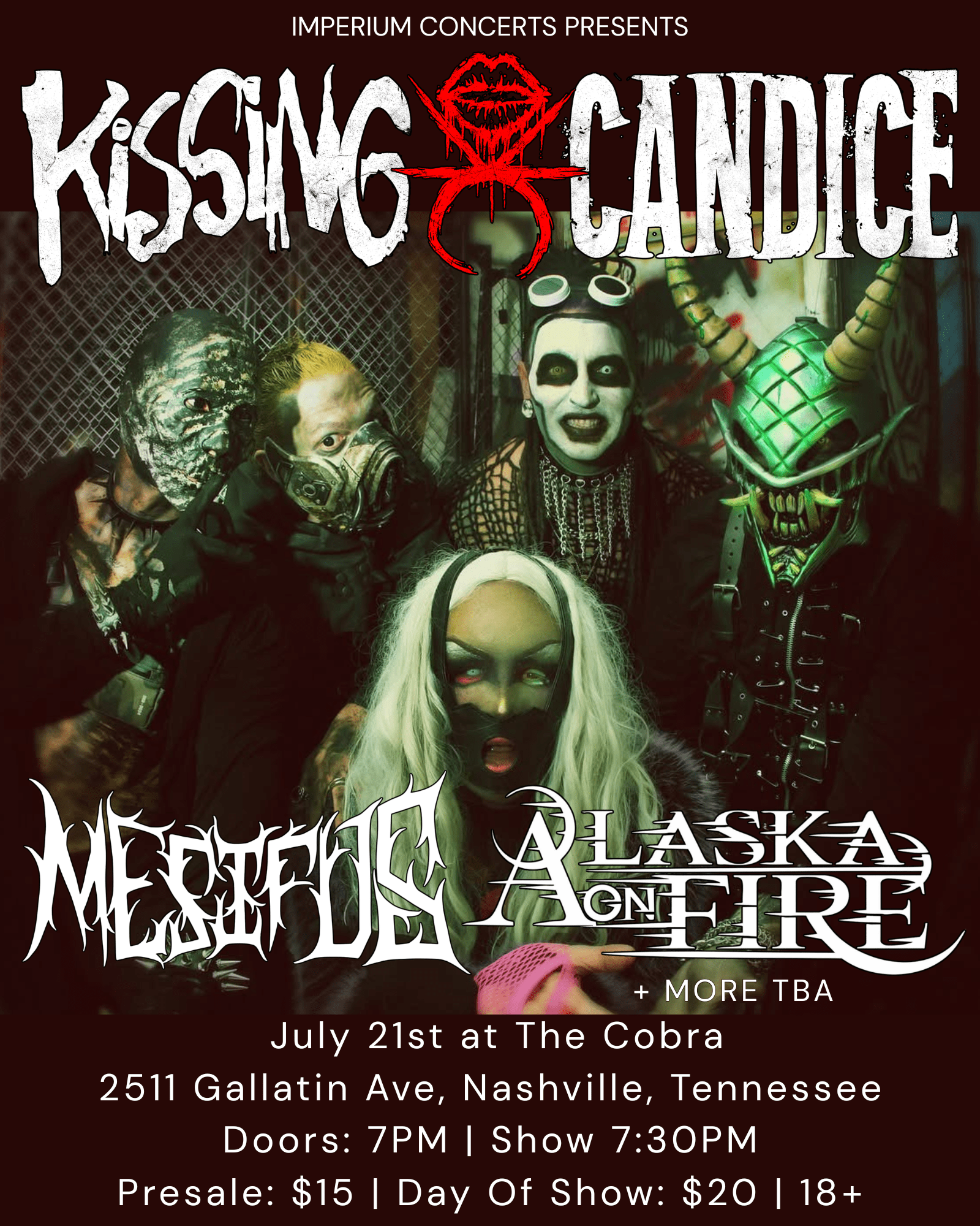 Venue: Kissing Candice | Mesifus | Alaska on Fire